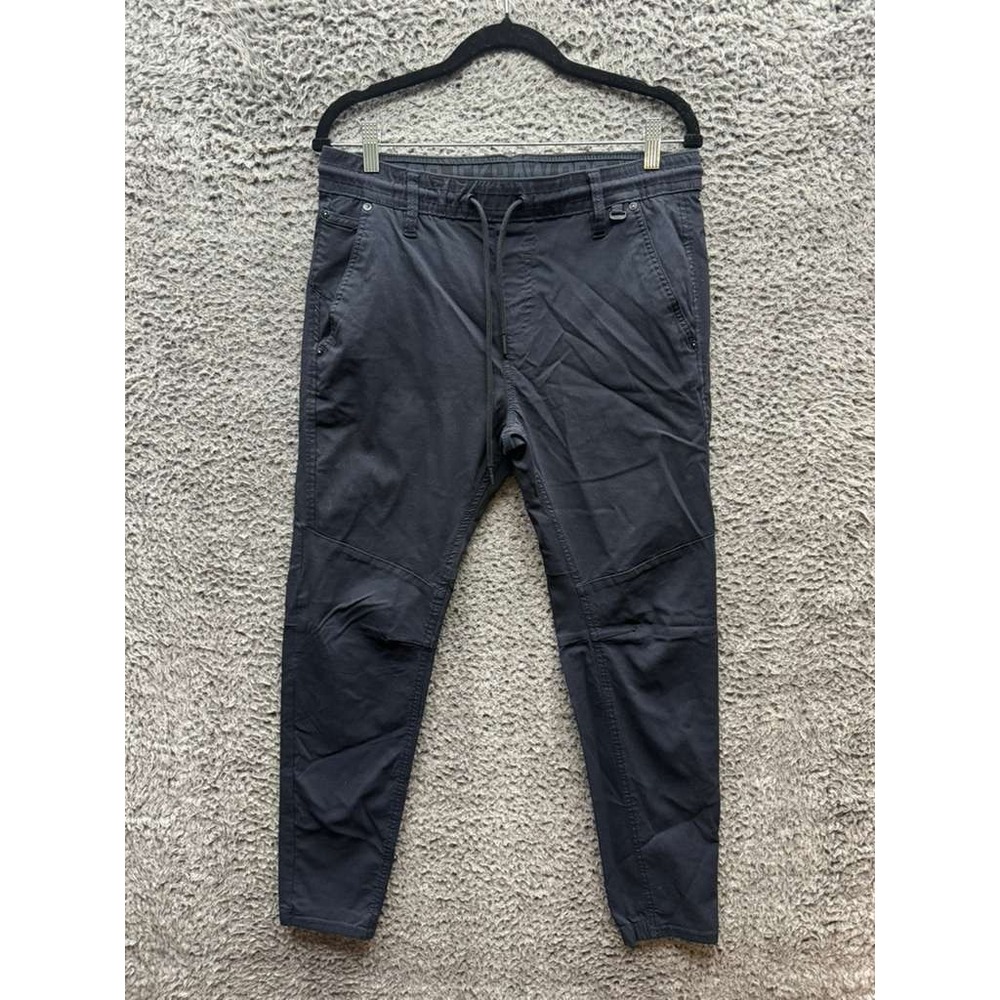 Projek Raw Max Cotton-Blend Drawstring Jogger Pants Black Mens‎ Size 38